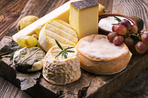 Champagner und Käse