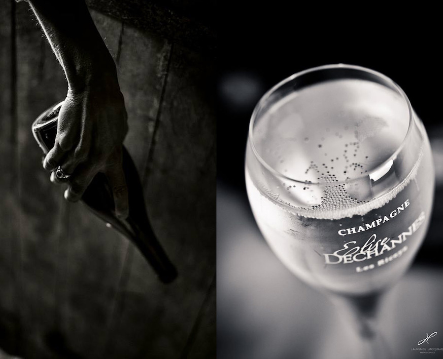 champagne Elise Dechannes glass 