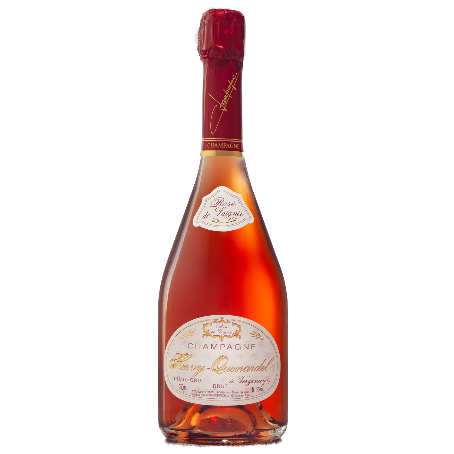 Champagne Hervy-Quenardel: Rosé de Saignée - Grand Cru