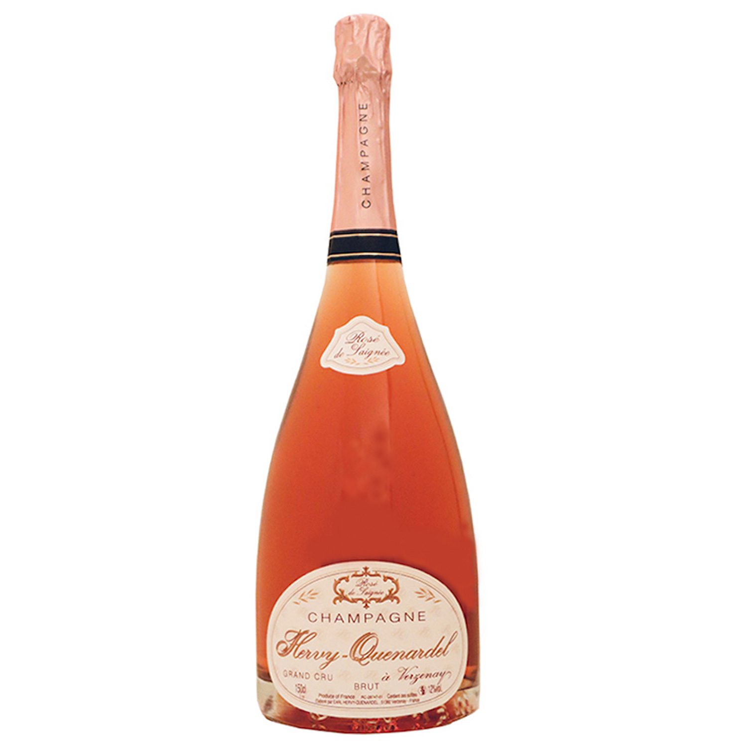 Champagne Hervy-Quenardel: Rosé de Saignée - Grand Cru - 1,5L